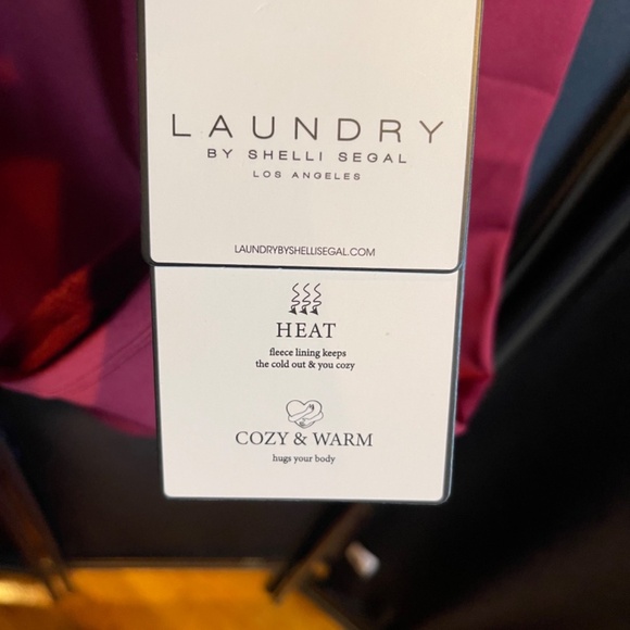 Laundry By Shelli Segal Full Zip Jacket -  Burgundy - Large - NWT - Picture 6 of 6